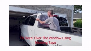 GRAPHIX EXPRESS Truck Back Window Graphics - Bald Eagle American Flag Decal (P325) - USA Flag with Eagle - Universal See Through Rear Window Vinyl Wrap - Full Window Decals for Trucks