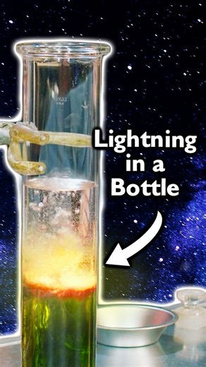 Midnight Science Club on Instagram: "Flammable Liquid + Powerful Acid = Acid Lightning! #STEM #education #reels #science #experiment"