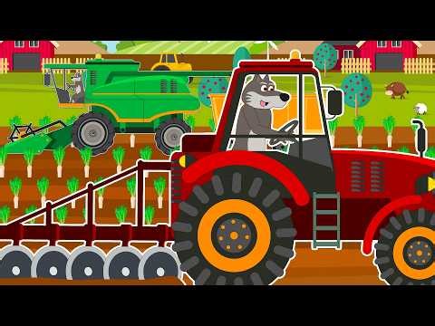 MODERN FARM HARVEST! Machines Collect Crops from the Field 🌱🚜 | Wolf Farm