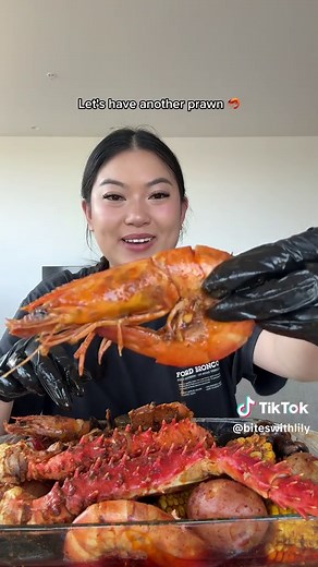 Seafood Boil Mukbang with King Crab | Biteswithlily