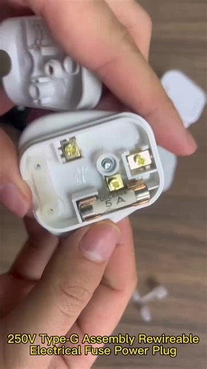 Hot Sale BS 1363 British Standard UK Assembly Copper 3 PIN 13A Fuse Plug Top with ASTA Mark