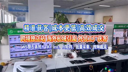 外贸矩阵引流系统外贸拓客自动化引流 TK、ins、FB、ws询盘 采集 过滤 群发 霸屏私域引流询盘不断