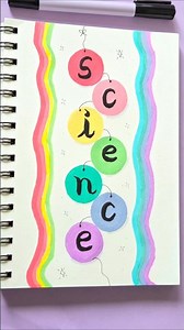 "DIY creative front page design idea"🌈✨️📖 #calligraphy #shorts #science #journaling #diary