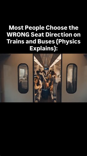 @yournextlevel.life on Instagram: "1. Most people sit facing forward because it feels normal and safe. People choose with habit, not thinking. But when a train or bus stops suddenly, the body keeps moving. The head moves first, then the neck, then the spine. Muscles react late, physics reacts first. Comfort teaches the wrong lesson about safety. 2. When you sit backward, the seat stops your body instead of your neck trying to do it alone. Your back touches the seat all at once, so the force spre