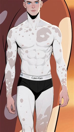 100% vitiligo development and became a Calvin Klein model.#vitiligo #usa #animation #storytime #mystery