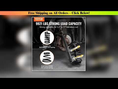 SucceBuy Strut Spring Compressor Macpherson Strut Spring Compressor Kit Interchangeable Fork Strut