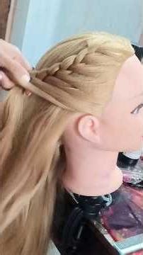 ✨💓frontbraid hairstyle tutorial💞 #hairstyle #hairstyletutorial #makeup #makeuptutorial