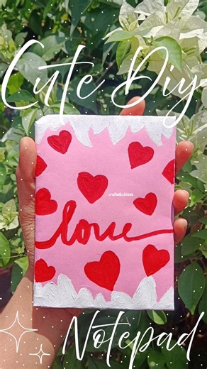 Cute DIY Love Notepad ❤️ | Aesthetic Handmade Notebook | Easy Paper Craft #shorts