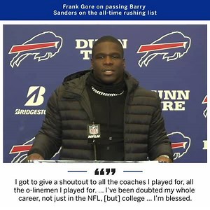 21K views · 854 reactions | Frank Gore on moving to third all-time on the NFL rushing list. | NFL on ESPN | Facebook