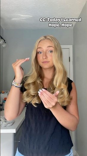 Hope in ASL (Not a Teacher) #asl #americansignlanguage #learninglanguages #signoftheday #hope