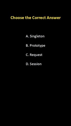 Spring Quiz Day 24 | Prototype vs Singleton | Spring Bean Scopes