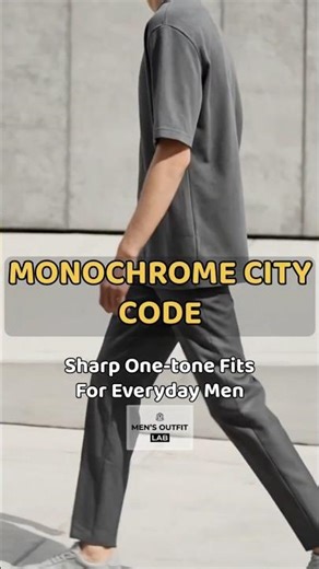 Monochrome Men’s Outfit Ideas 2025 | Clean & Modern City Style
