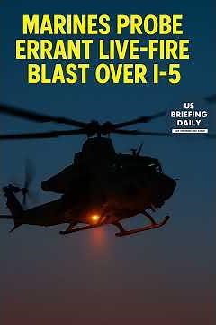 Marines probe errant live-fire blast over I-5 | US Briefing Daily