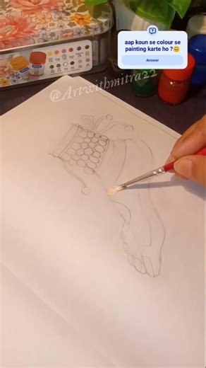 foot drawing 👌😍 #shorts #foot #art #painting