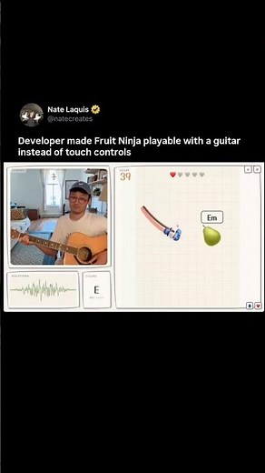 Developer Made Fruit Ninja Playable With a Guitar