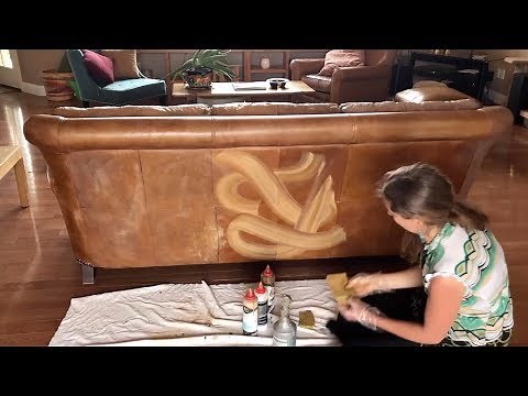 Distressing & Marbling Techniques when Restoring Leather Furniture & Upholstery
