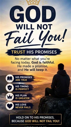 God Will Never Fail You—His Word Always Stands
