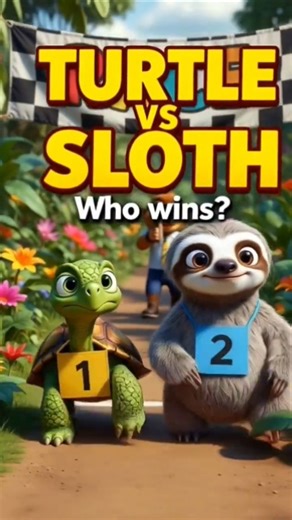 Turtle VS Sloth-Who Wins?