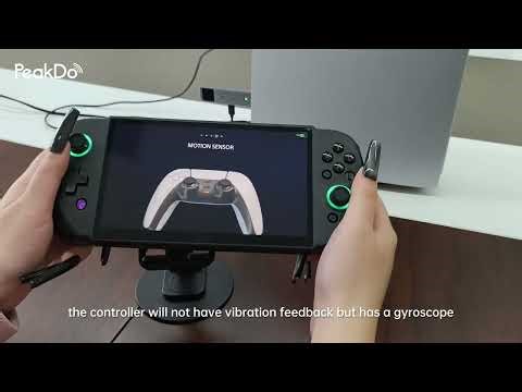 PeakDo All-in-one handheld device connected to a PS5 tutorial