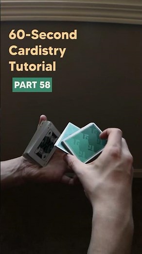 Beginner Cardistry / 60-Second Tutorial - Part 58 #cardistry #cards #playingcards #magic #tricks
