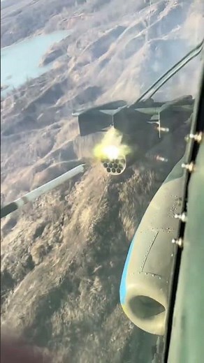launch of Hydra 70 missiles from Mi-8 Ukraine