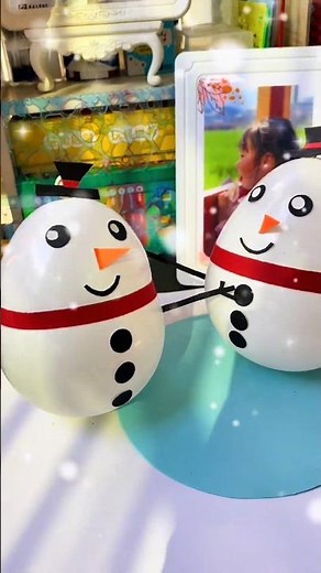 Balloon Snowman DIY | Fun Winter Craft #diy #artandcraft #art #craft #handmade #diyideas #craftideas