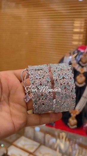 ✨ Beautiful 2PC Zarcon Stone Openable Bangles ✨ Fine-quality Zarcon stone bangles, elegant & easy-to-wear with the 2.6 openable size design Premium Pakistani craftsmanship that adds instant sparkle to any look! #ZarconBangles #OpenableBangle #PakistaniJewellery #FineQuality #ElegantStyle #SparkleAndShine #KunMoments | Kun - Moments of Creation