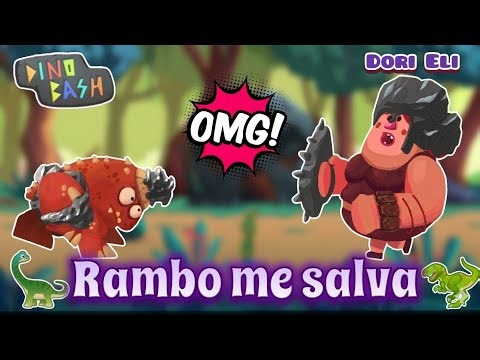RAMBO SAVES ME IN THE FIRST LEVELS OF THE NEW ISLAND 🏝️ OF DINO BASH 🦕🦖//DORI ELI 💗