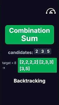 Combination Sum | LeetCode 39 | Blind 75 #leetcode #codinginterview #faang