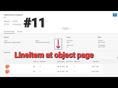 Display Lineitem Data at Fiori Object Page|Parent-Child Entity using CDS RAP ABAP UI Annotations.