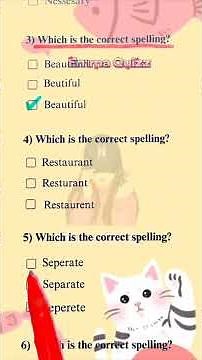 Spelling quiz , #quiz #shorts