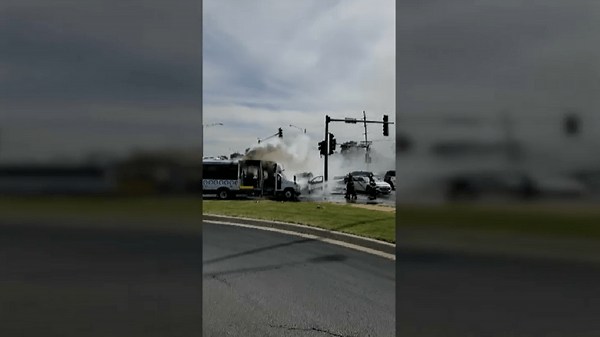 Pace bus driver rescues 2 passengers after fiery crash with multiple vehicles in Glenwood