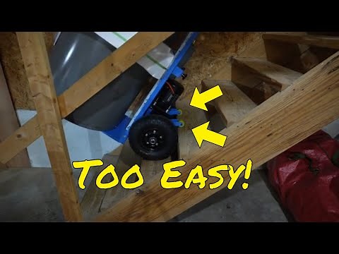 Electric Stair Climbing Dolly, Battery Operated Hand Truck, Moves Heavy Objects Like Water Heaters!