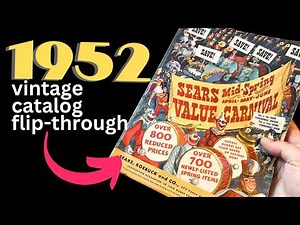 NOSTALGIC 1952 Vintage Catalogue Flip Through: Sears Roebuck & Co