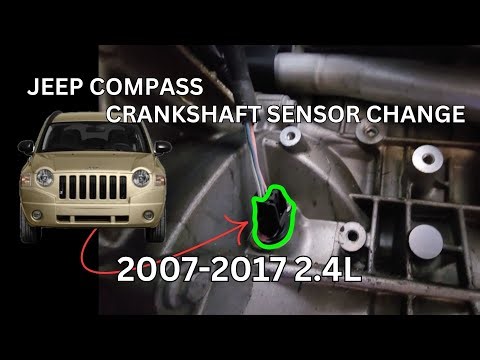 How to Replace/Change a Crankshaft Position Sensor on a Jeep Compass code PO335 (DIY Guide) 2DW