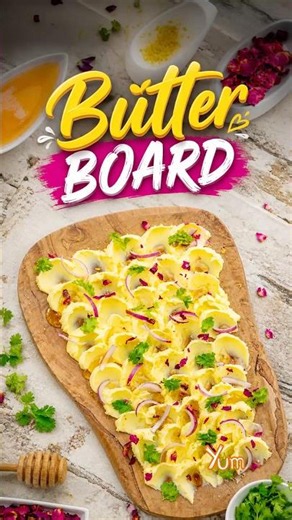Upgrade Your Toast With This Pretty Butter Board 🍯 #toast #aesthetic #easyrecipe