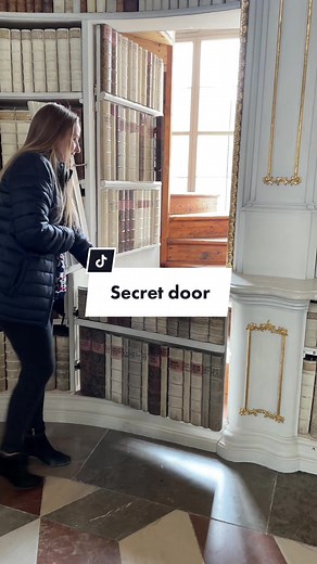 🗝️ Unlocking the secrets of the Admont Abbey Library @Visit Austria #austria #library #secretdoor @Antoinebn