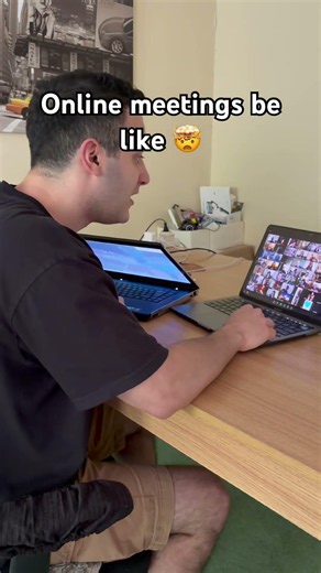 Online meetings be like 🤯 #meetings #2020 #onlineclass #fyp #throwback