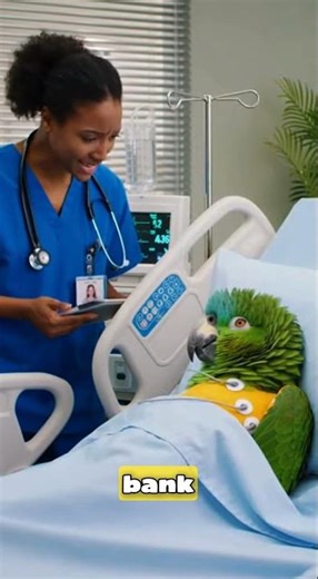Parrot’s Financial Crisis: ‘My Bank Account Hurts More Than My Body!’ 😂”#talkingparrot