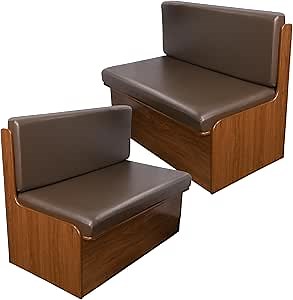 CRFATOP PU RV Dinette Cushion Covers Set of 2 Waterproof Camper Seat Slipcover Stretch Sofa Loveseat Chair Cover Futon Protector for RV Camper Car Bench 2 Backrest Cover & 2 Bench Cover,Coffee