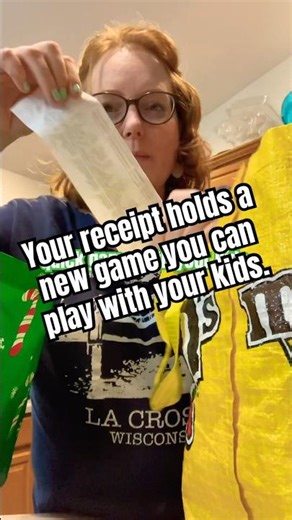 A quick (and easy) game to play with your kids using your grocery receipt!