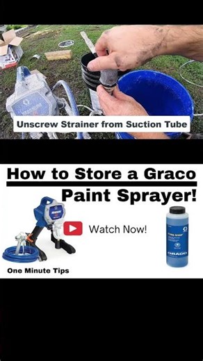 HOW TO STORE A GRACO PAINT SPRAYER! One Minute Tips - Home Repairs #shorts #shortsvideo