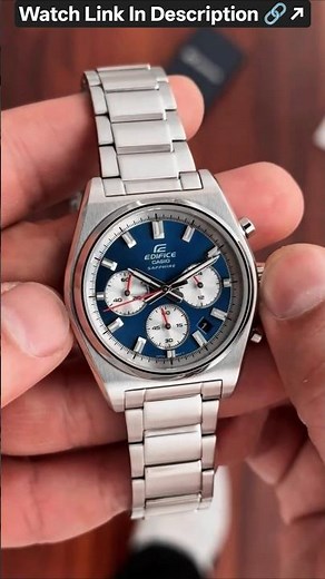 Edifice Casio Sapphire Chronograph Blue Dial Luxury Men's Watch #luxurywatchesformen #casio