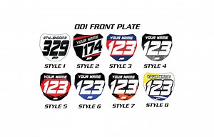 Custom ODI DH | E-bike Front Plate Graphics | Full Custom Number Plates | Fast Shipping - Etsy Australia