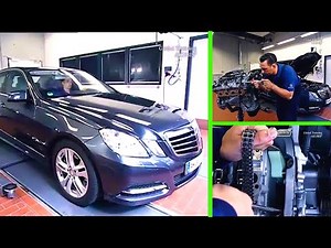 How do you replace the timing chain of the Mercedes E-Class?