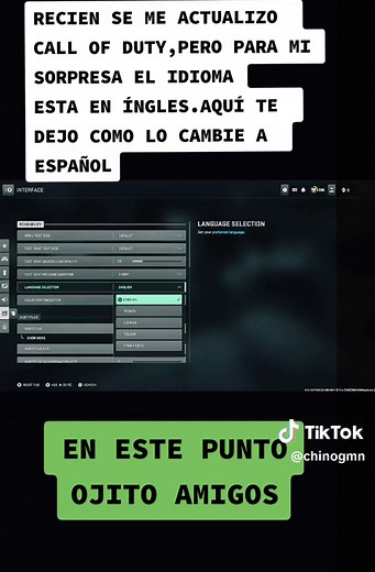 Cómo Cambiar el Idioma de Call of Duty de Inglés a Español