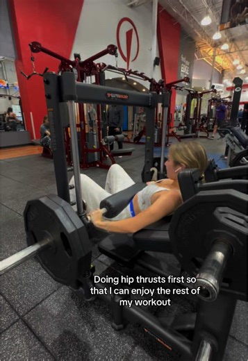 Used to love them until I started doing them on this machine 😳 #gym #gymtok #hipthrust #glutes #fitness