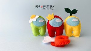 DIY: Among Us crewmate | Felt Crafts - Miss Felt Designs