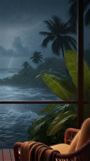 Cozy Tropical Storm Rain Sounds for Sleep and Focus #RainSounds #DeepSleep #StudyMusic