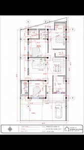Ground floor 3 BHK south facing plot front parking area garden area more information call whatsapp 9546879098 #2D #2dplan #workingdrawing #reels2d #reelschallenge #reelsfypシ #trandingreels | Design Solution